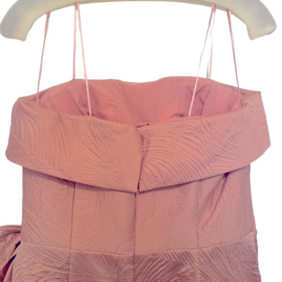 Teri Jon Cuff Bodice Strapless Gown | Blush Pink | Size 10 - Picture 7 of 10